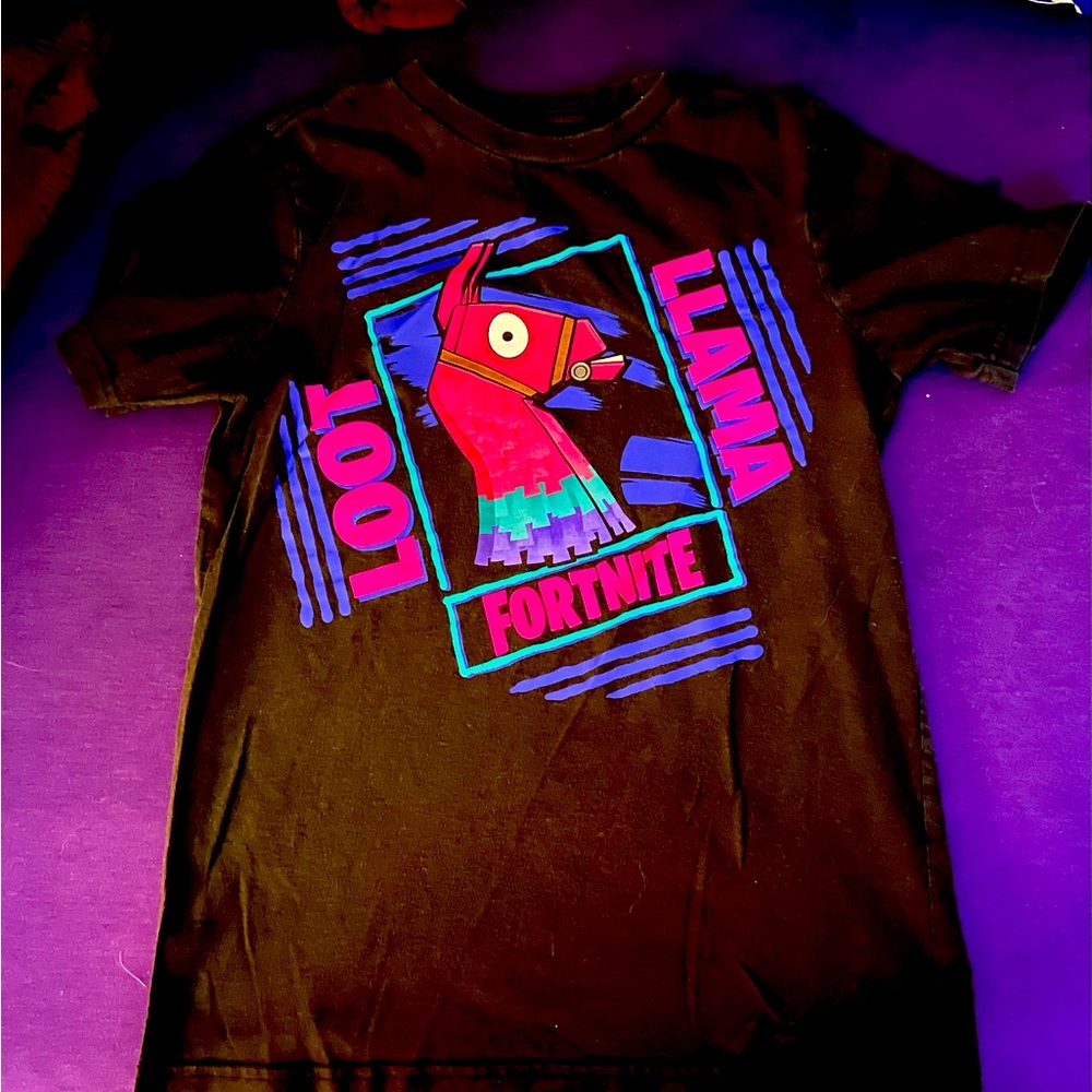Boys Fortnite Loot Llama T-Shirt Size L (10/12)!
